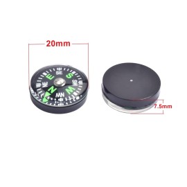 20 Pack Button Compass Mini Pocket Oil Filled Compass for Kids Hiking Survival Watch Band Paracord Camping Outdoor Activities Accessory Size Dia. 20mm
