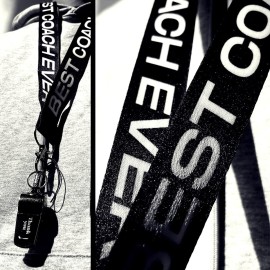 QIBAJIU Whistles with Lanyard, Coach Whistle, Volleyball Gifts for Coach, Funny Volleyball Coach Gifts for Men Women Teacher, Thank You Cheer Coach Gift, You Don? Scare Me I Coach Women Soccer