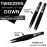 Macs Tweezers Set;- for Eyebrow Plucking, Ingrown Hair -Best for Eyebrow Hair, Facial Hair Removal,Splinter - Stainless Steel Precision Sharp- Pointy Ends Meet Perfectly - 7343BK (Black)