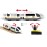 Wooden Train Set Accessories Battery Operated Locomotive Train, Remote Control Train Vehicles for Wood Tracks, Powerful Engine Train Cars Fits All Major Brands of Railway System (Battery Not Included)