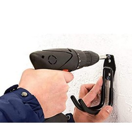 zoele Baby Stroller Hanger, 2 Pcs Black (Polyvinyl Chloride, Alloy Steel), Wall Mount, Heavy Duty Garage Tool Storage Organizer Utility Hooks, 77 lbs Weight Capacity, Stroller Holder