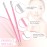 Chumia 2 Pieces Eyelash Lift Perm Tool Lash Separator Tint Tool Stainless Steel Metal Lash Lift Rods for Eyelash Eyebrow Perming Tinting Curling Extensions Supplies(Pink)
