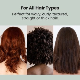 Lindo Eco-Friendly Hair Brush, Detangling, For Wet or Dry Hair & All Hair Types, Anti-Knot Flexible Bristles, Biodegradable Material, Natural, Vegan