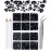 LPBeads 6000 Pieces Black Non Hotfix Rhinestones 6 Sizes Round Crystal Glass Flat Back Rhinestones with Tweezers and Picking Pen for Nail Art Crafts Clothes Bags DIY