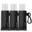 SIDESUGAR 3 PCS Lip Balm Sleeves Elastic Chapstick Holder Key Chain Tight-Knit Lip Gloss Holder Keychain - Black