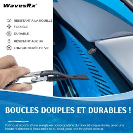 Soft Loops Jet Ski Cleats (7PK) | Loop Straps for Secure Tie Downs, Docking Bumpers, Fenders, Anchoring Line, Bungee Dock Rope & Tie Down Straps | Must-Have PWC Accessories for WaveRunner, Seadoo, ATV