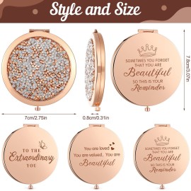 Chunful 3 Pcs Inspirational Compact Mirror Gifts Bulk Magnifying Cosmetic Mirror for Purse You are Beautiful Sometimes You Forget Appreciation Gifts for Women Girls Employee Mother Day Wedding Party Chunful 3 Pcs Inspirational Compact Mirror Gifts Bulk Magnifying Cosmetic Mirror for Purse You are Beautiful Sometimes You Forget Appreciation Gifts for Women Girls Employee Mother Day Wedding Party