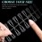 Gelike EC Short Coffin Nail Tips: Soft Gel False Nail Tips Full Cover for Nail Extension,Acrylic Nails Professional Clear Gelly Tips False Press on Preshaped PMMA,12 Sizes 240PCS