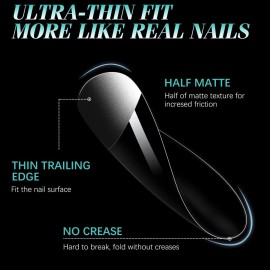 Gelike EC Short Coffin Nail Tips: Soft Gel False Nail Tips Full Cover for Nail Extension,Acrylic Nails Professional Clear Gelly Tips False Press on Preshaped PMMA,12 Sizes 240PCS Gelike EC Short Coffin Nail Tips: Soft Gel False Nail Tips Full Cover for Nail Extension,Acrylic Nails Professional Clear Gelly Tips False Press on Preshaped PMMA,12 Sizes 240PCS