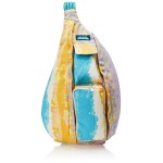 KAVU Original Rope Bag Sling Pack with Adjustable Rope Shoulder Strap, Beach Tie Dye