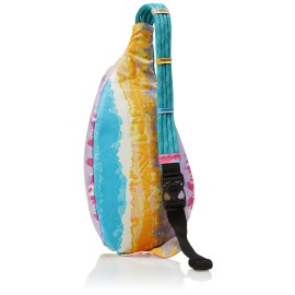 KAVU Original Rope Bag Sling Pack with Adjustable Rope Shoulder Strap, Beach Tie Dye