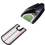 Shu-Ran Golf Putting Alignment Mirror with Putting Cup Combo, Portable Putting Training Aids, Practice Putting Trainer with Hole Cup Set, Mirror Size 12L x 6W