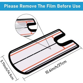 Shu-Ran Golf Putting Alignment Mirror with Putting Cup Combo, Portable Putting Training Aids, Practice Putting Trainer with Hole Cup Set, Mirror Size 12L x 6W