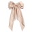 Big Bow Barrettes and Satin Hair Pins with Long Ribbon Tails - Party and Casual Hair Accessories for Women and Girls in Apricot