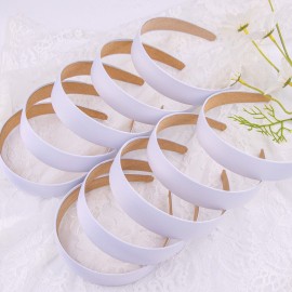 SIQUK 16 Pieces Satin Headbands White Headband 1 Inch Satin Hard Headbands DIY Hair Headbands for Women SIQUK 16 Pieces Satin Headbands White Headband 1 Inch Satin Hard Headbands DIY Hair Headbands for Women