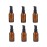 vipolish 6 PCS 30ML (1 Ounce) Empty Amber Glass Lotion Pump Press Bottle Cream Lotion Foundation Container Dispenser Storage for Travel Business Trip