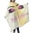 Carwayii Barber Cape Hello Girl Gorgeous Pink Eyelash Glitters Professional Salon Apron Water Resistant Golden Yellow Hair Cutting Cape Anti-Static Barbershop Kits For Women 55\'\'X66\'\'