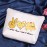 POFULL Funny Mac and Cheese Love Food Gift Peace Love Mac and Cheese Cosmetic Bag Macaroni And Cheese Gift (peace love mac bag)