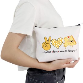 POFULL Funny Mac and Cheese Love Food Gift Peace Love Mac and Cheese Cosmetic Bag Macaroni And Cheese Gift (peace love mac bag) POFULL Funny Mac and Cheese Love Food Gift Peace Love Mac and Cheese Cosmetic Bag Macaroni And Cheese Gift (peace love mac bag)