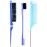 3 Pieces Styling Brush Set - Bristle Teasing Brush, Dual Edge Slicking Brush, Sturdy Parting Comb for Hair Styling, Brushing, and Combing (Blue)