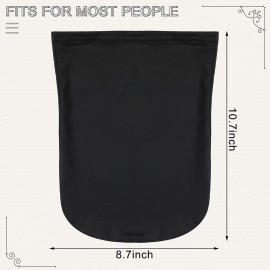 Eurzom 4 Pieces Unisex Stocking Dreadlock Caps Dreadlock Accessories Short Hair Dreads Head Wrap Sleep Bonnet for Men Women Black