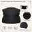 Eurzom 4 Pieces Unisex Stocking Dreadlock Caps Dreadlock Accessories Short Hair Dreads Head Wrap Sleep Bonnet for Men Women Black