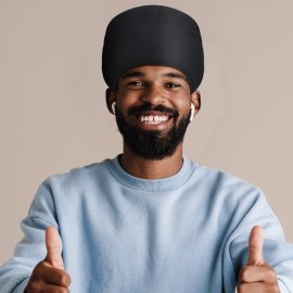 Eurzom 4 Pieces Unisex Stocking Dreadlock Caps Dreadlock Accessories Short Hair Dreads Head Wrap Sleep Bonnet for Men Women Black