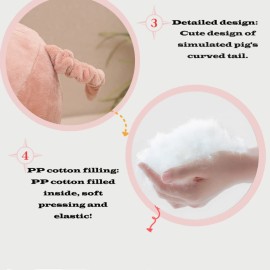 CHELEI2019 15.7 Pink Pig Stuffed Animal,Piggy Plush Toy Hugging Pillow for Kids