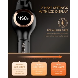 Small Curling Iron 3/8 Inch Barrel, Tiny Curling Wand for Short Hair, 9mm Thin Curling Iron Ceramic Tourmaline