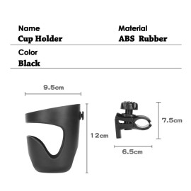 Universal Drinks Holders 360 Degree Rotation Adjustable Clamp Cup Holder, Mounts to Rail, Handle Bar, for Pontoon, Bass, Jon, Yacht Boats