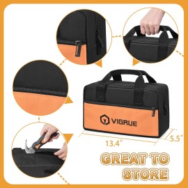 VIGRUE   , Children Gift Present Real Hand Tools Kit with Belt and Bag, Boy Builder Small Learning Accessories Construction Hammer Screwdriver for Home DIY Woodworking