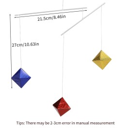 LEADER JOY Montessori Octahedron Moblie Montessori Inspired Mobile Visual Mobiles