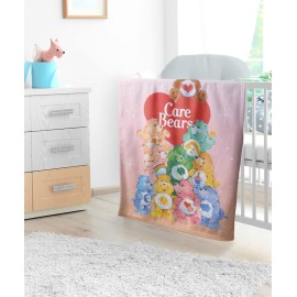 LOGOVISION Care Bears Lightweight Baby Blanket, 30X40, Beary Big Pile Unisex for Infants Girls & Boys