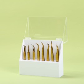 LIXIMMAZN Dust-proof 8 Holes Tweezers Holder, Eyelash Extensions Supplies Acrylic Display, Acrylic Rack Storage Eyelash Extension Tools with Dust Cover Tweezer Display Stand Salon LIXIMMAZN Dust-proof 8 Holes Tweezers Holder, Eyelash Extensions Supplies Acrylic Display, Acrylic Rack Storage Eyelash Extension Tools with Dust Cover Tweezer Display Stand Salon