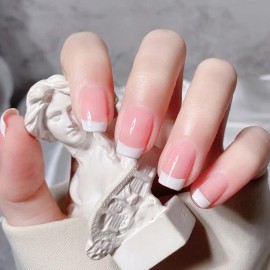 SILPECWEE 2880 Pieces 90 Sheets French Tip Nail Guides Nail Stencils Self-Adhesive Nail Art Stickers French Manicure Strips Nail Design Tool Nail Art Stencils Nail Art Accessories