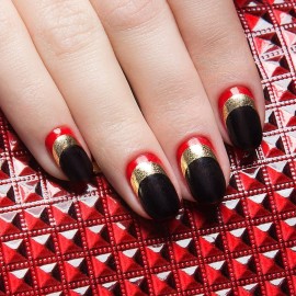 SILPECWEE 4320 Pieces 90 Sheets French Tip Nail Guides Nail Stencils Self-Adhesive Nail Art Stickers Half Moon French Manicure Strips Nail French Tip Tool French Nail Sticker Nail Art Stencils