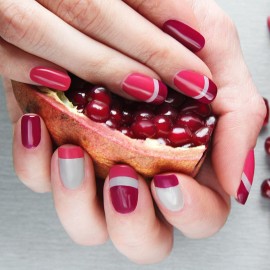 SILPECWEE 4320 Pieces 90 Sheets French Tip Nail Guides Nail Stencils Self-Adhesive Nail Art Stickers Half Moon French Manicure Strips Nail French Tip Tool French Nail Sticker Nail Art Stencils