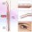 ANCIRS 2 Pack Eyelash Tweezers with Comb, 2 in 1 Stainless Steel Eyelash Applicator Tool for Curved False Eyelash Strip Lashes- Rose Gold