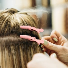 Ondder 24 Pack Large Alligator Clips for Hair Sectioning, Coloring, Cutting - Pink Pro Salon Barber Hair Styling Accessories for Women and Men Ondder 24 Pack Large Alligator Clips for Hair Sectioning, Coloring, Cutting - Pink Pro Salon Barber Hair Styling Accessories for Women and Men