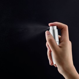 Lil Ray 8ML Perfume Travel Refillable Atomizer Spray Bottle (5pcs) Mini Portable Sprayer for Cologne (3 Matte Black&2 Silver)