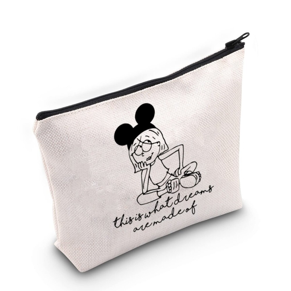TOBGB Lizzie Cartoon Inspired Makeup Bag This Is What Dreams Are Made Of Lizzie Fan Gift TV Show Merchandise (What Dreams)