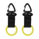 JUSTOOP Scuba Octopus Mouthpiece Holder,Silicone Octopus Holder for Scuba Diving 0cto Mouthpiece Keeper for 2nd Stage Regulator Octopus Retainer with Spring Clip,2 PCS,Yellow