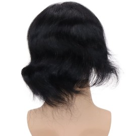 Lishy Toupee for Men Hair Pieces 100% European Virgin Human Hair Replacement System 10 x 8 Mono Lace with PU around and Swiss Lace Front toupee Men Hair Piece 1 Jet Black Color Lishy Toupee for Men Hair Pieces 100% European Virgin Human Hair Replacement System 10 x 8 Mono Lace with PU around and Swiss Lace Front toupee Men Hair Piece 1 Jet Black Color