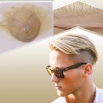 Lishy Toupee for Men Hair Pieces 100% European Virgin Human Hair Replacement System 10 x 8 Mono Lace with PU around and Swiss Lace Front toupee Men Hair Piece 613 Blonde Color