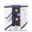Hudson Baby Unisex Baby Cotton Rich Hooded Towels, Solar System, One Size