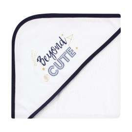 Hudson Baby Unisex Baby Cotton Rich Hooded Towels, Solar System, One Size