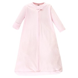 Hudson Baby Unisex Baby Cotton Long-Sleeve Wearable Sleeping Bag, Sack, Blanket, Basic Pink Floral, 18-24 Months