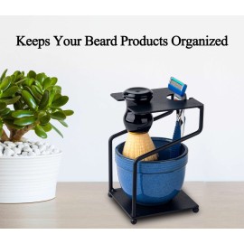 dgudgu Shaving Brush And Bowl Straight Razor Shaving Kit Shaving Bowl And Brush Set Shaving Brush Kit Shaving Cream Bowl Shaving Mug And Brush Set For Men Contain Cup,Brush,Razor Stand,Soap