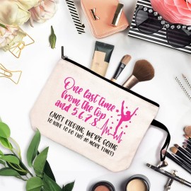 ZHANTUONE Dance Teacher Funny Cosmetic Bag, for Travel Toiletry Zipper Storage Pouch Makeup Bag, Appreciation Gifts for Dance Teacher Dance Instructors, Retirement Graduation Appreciation Gifts