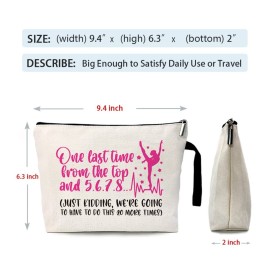 ZHANTUONE Dance Teacher Funny Cosmetic Bag, for Travel Toiletry Zipper Storage Pouch Makeup Bag, Appreciation Gifts for Dance Teacher Dance Instructors, Retirement Graduation Appreciation Gifts